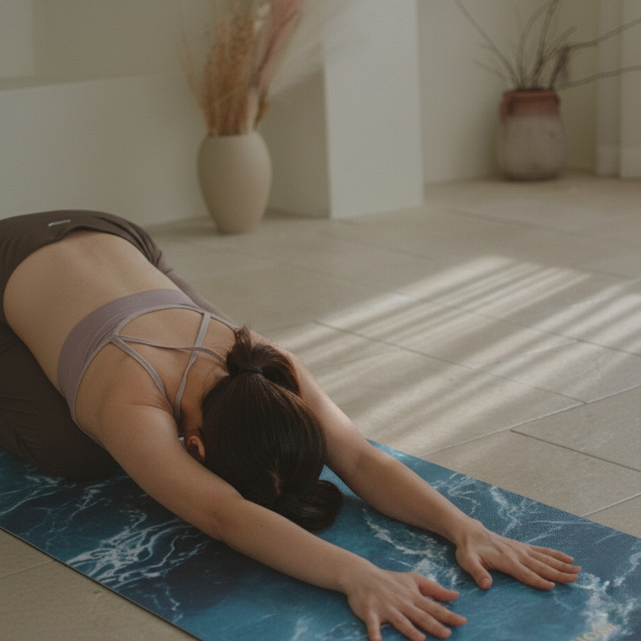 HOGI Antypoślizgowa mata do jogi z kauczuka | Ocean Flow